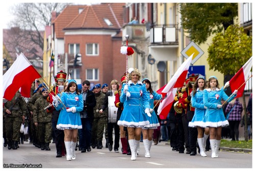 Święto Niepodległości w Lęborku z udziałem Dyrektora szkoły oraz uczniów ZSMI