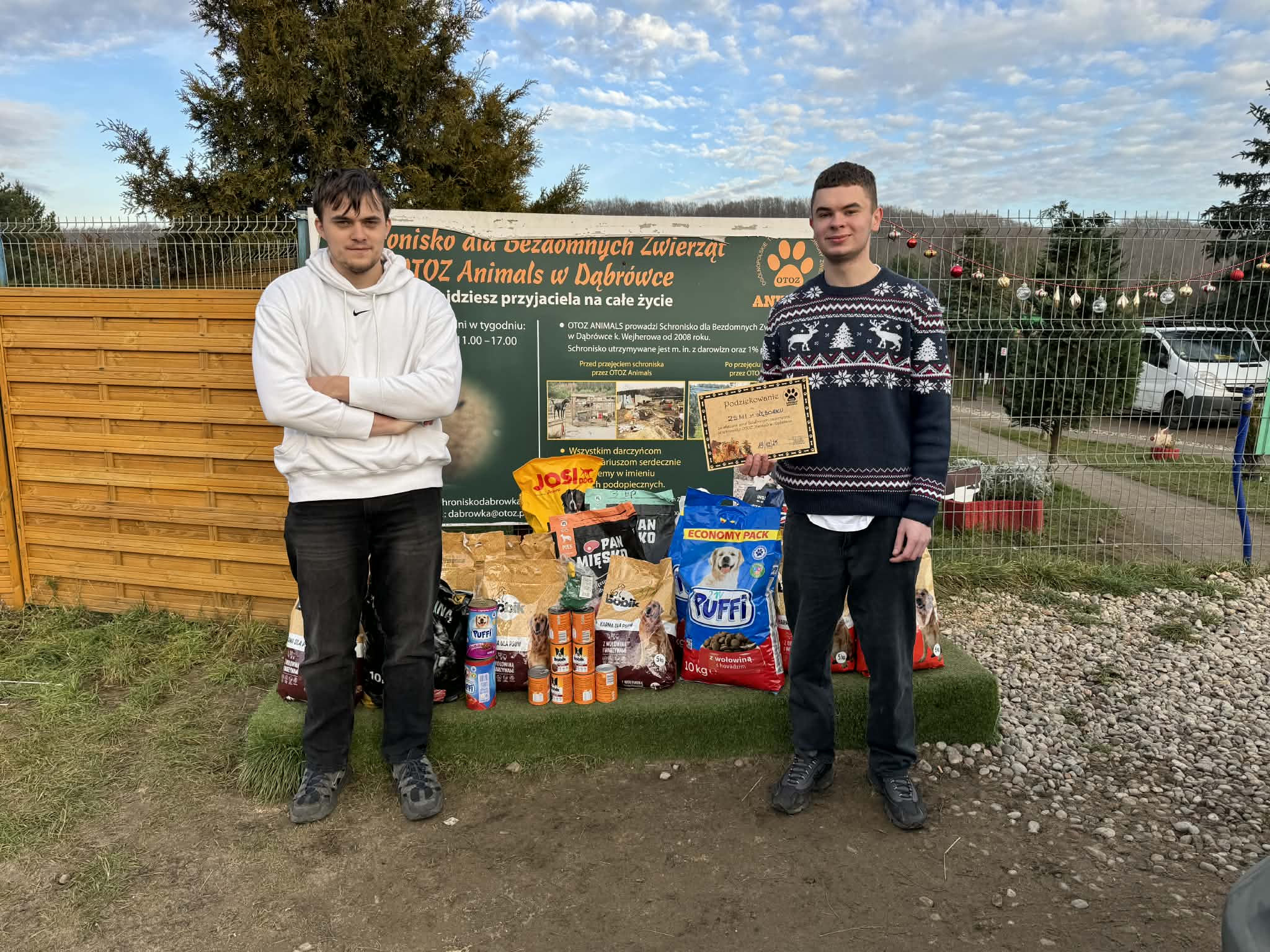 PODZIĘKOWANIE ZA ZAANGAŻOWANIE W AKCJĘ CHARYTATYWNĄ